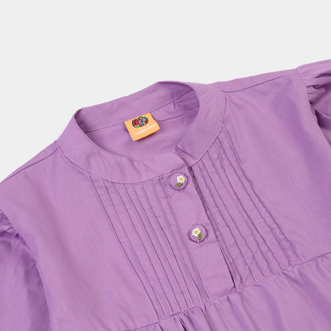 Girls Cotton Casual Top Orchid-Purple