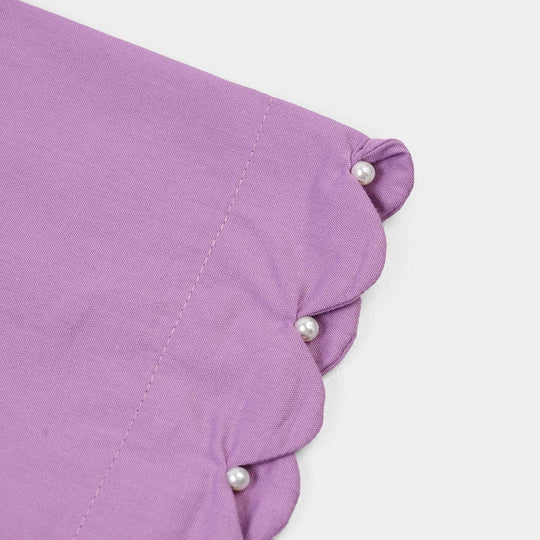 Girls Cotton Casual Top Orchid-Purple