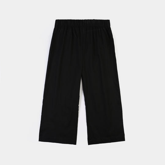 Girls Cotton Co-ord Set Black Beauty-BLACK