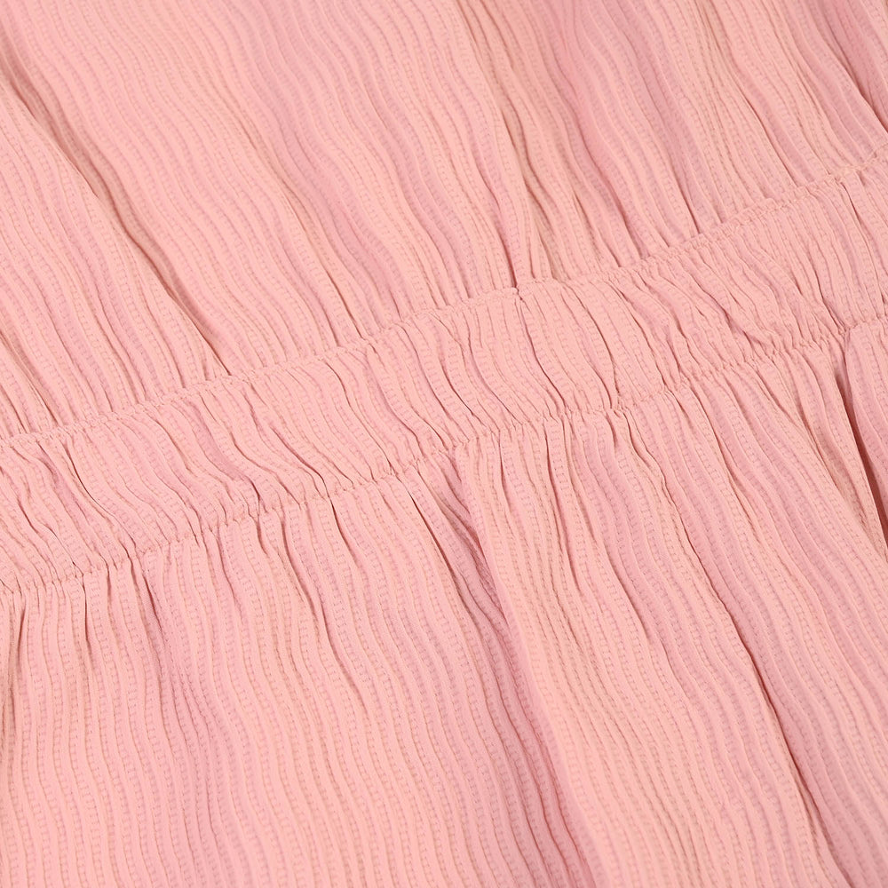Girls Polyester Jumpsuit Blush-Peach