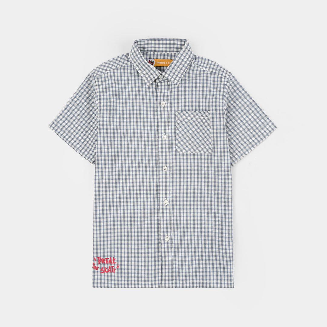 Boys Yarn Dyed Shirt (Break The Skate)