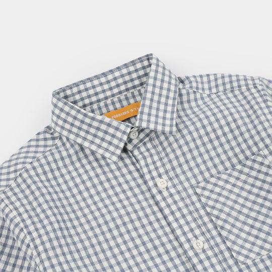 Boys Yarn Dyed Shirt (Break The Skate)
