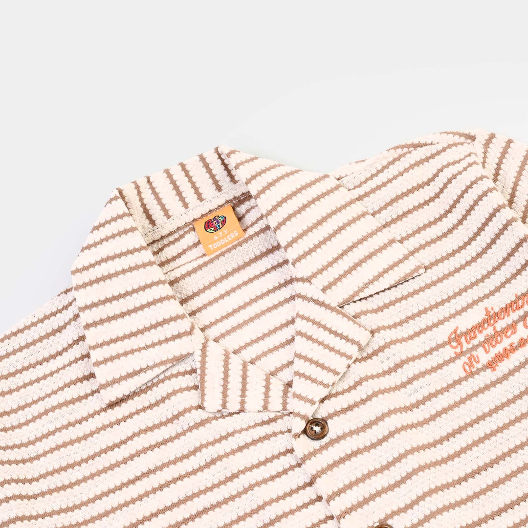 Boys Yarn Dyed 2Piece Suit FUNCTIONING - Stripes