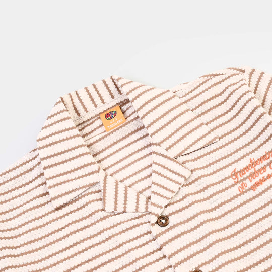 Boys Yarn Dyed 2Piece Suit FUNCTIONING - Stripes