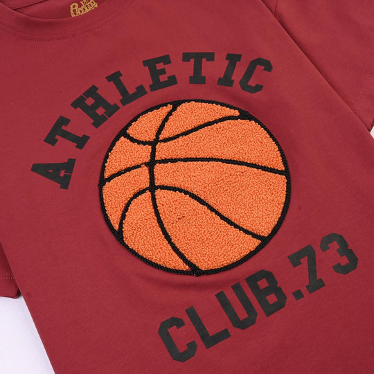 Boys Lycra Jersey T-Shirts H/S ATHLETIC - Red