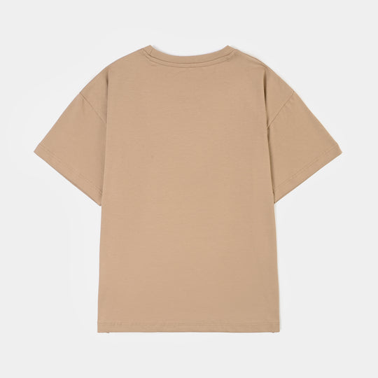 Boys Lycra Jersey T-Shirt H/S FUTURE SELF-BROWN