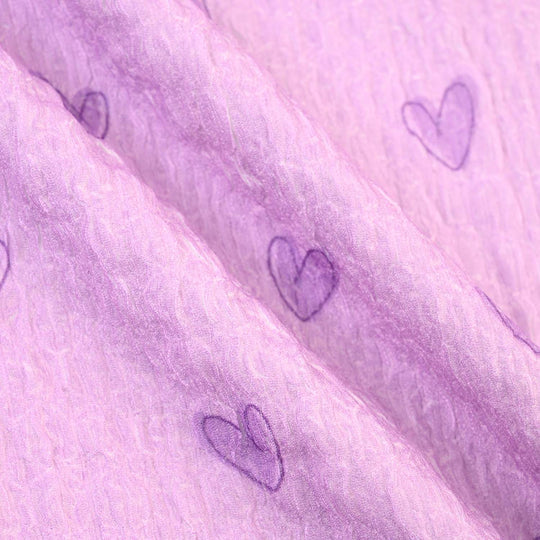 Girls Cotton Jersey T-Shirt H/S HEARTED-Purple
