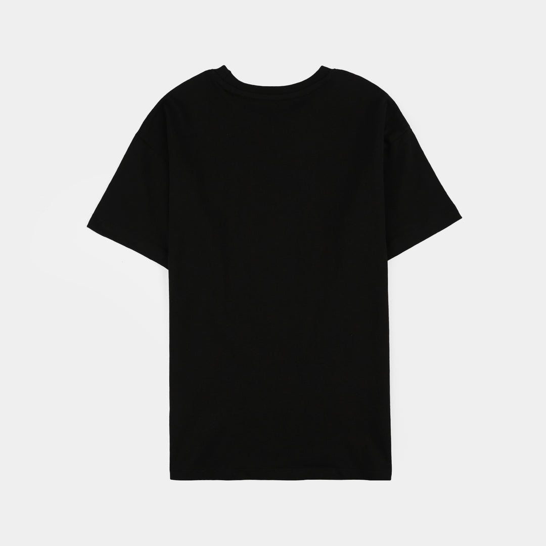 Girls Cotton Jersey T-Shirt H/S MANIFEST-BLACK