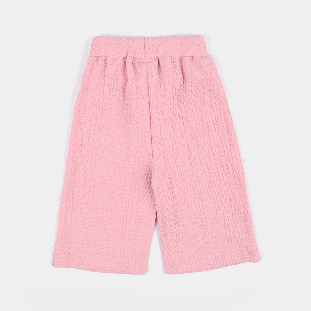Infant Girls Poly Crinkle Pyjama Cute & Kind-PINK