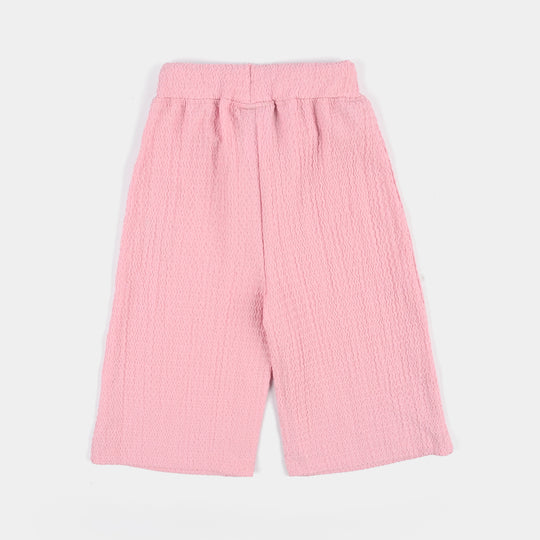 Infant Girls Poly Crinkle Pyjama Cute & Kind-PINK