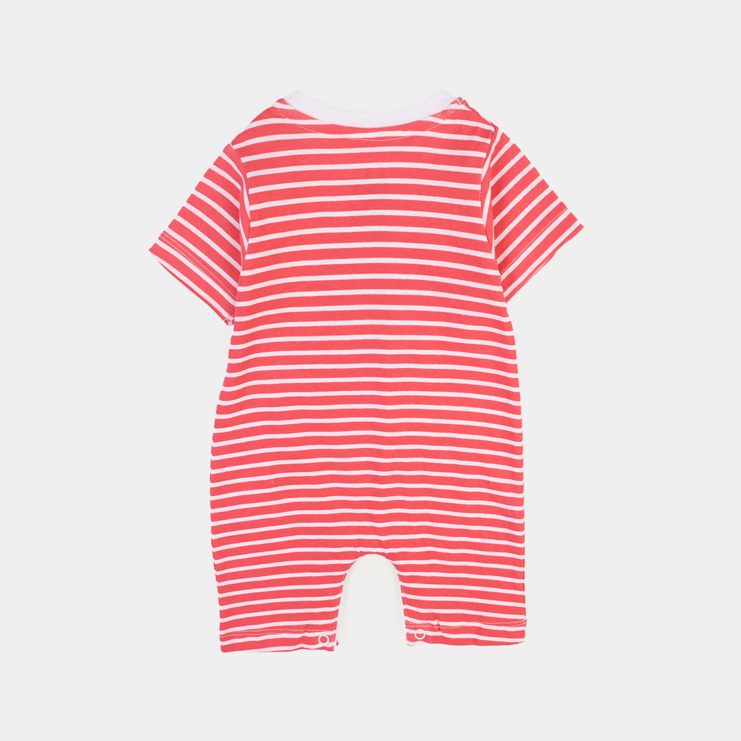 Infant Boys Cotton Jersey 2 Piece Set Lets Free-Red/Blue