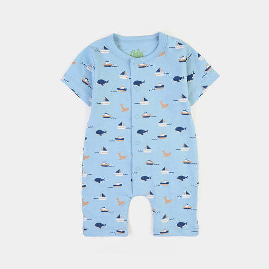 Infant Boys Cotton Jersey 2 Piece Set Lets Free-Red/Blue