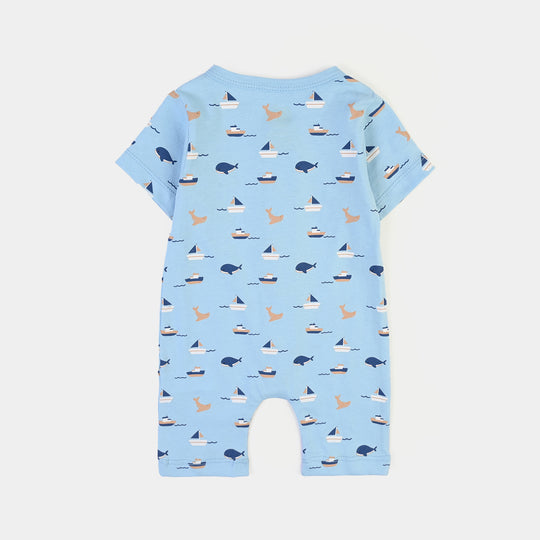 Infant Boys Cotton Jersey 2 Piece Set Lets Free-Red/Blue