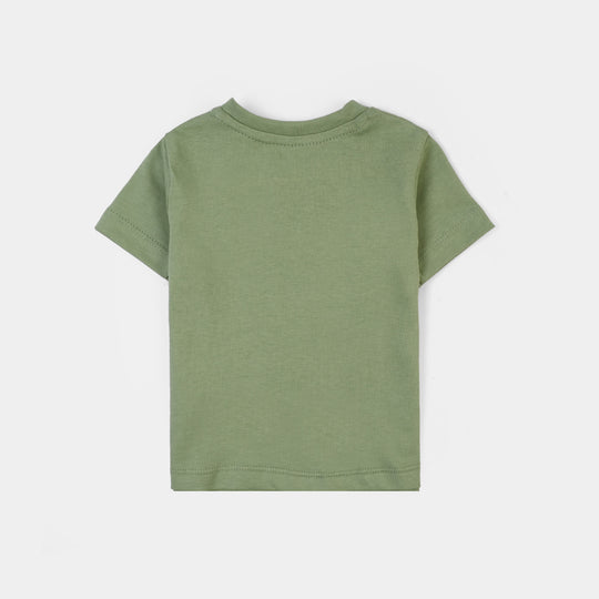 Infant Boys Cotton Jersey 2 Piece Set Little Dino - Blue/Green