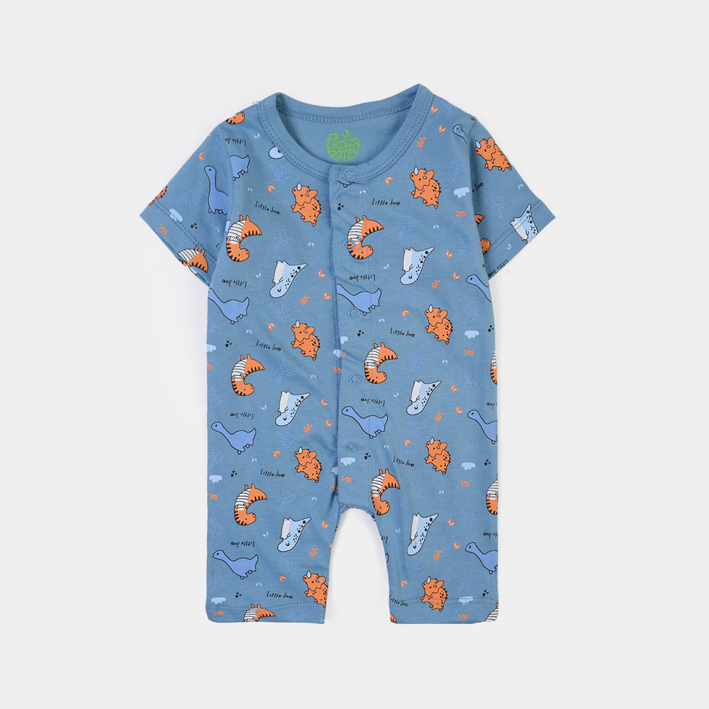 Infant Boys Cotton Jersey 2 Piece Set Little Dino - Blue/Green