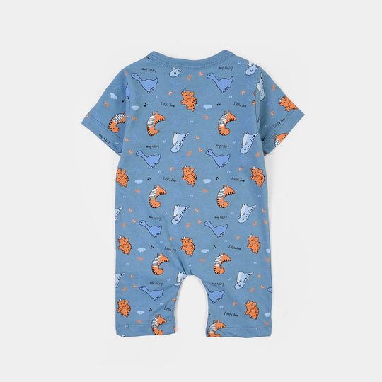 Infant Boys Cotton Jersey 2 Piece Set Little Dino - Blue/Green