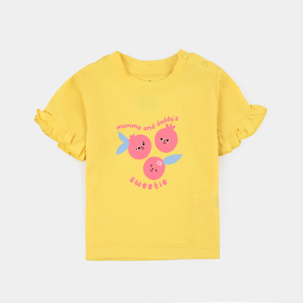 Infant Girls Cotton Jersey 3 Piece Set Hello Sunshine
