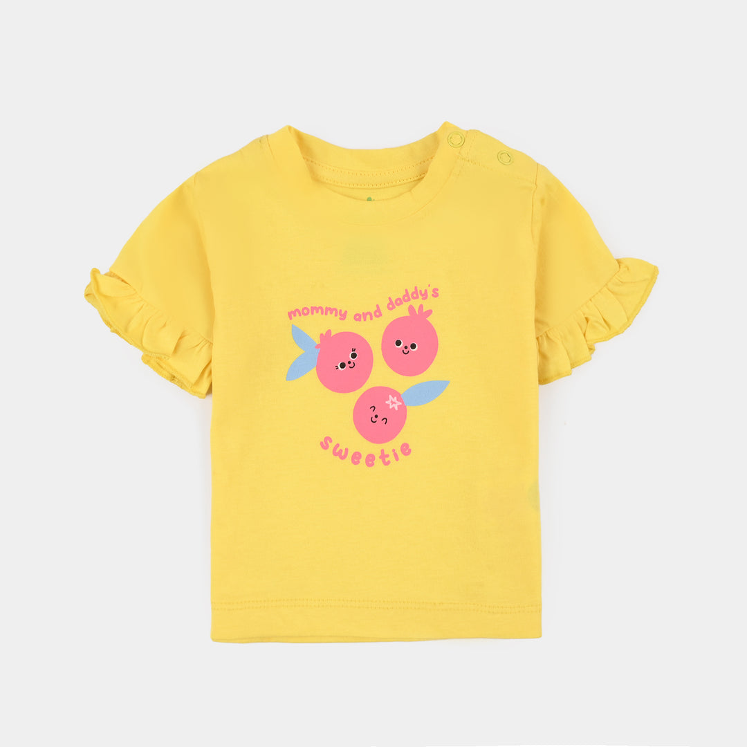 Infant Girls Cotton Jersey 3 Piece Set Hello Sunshine