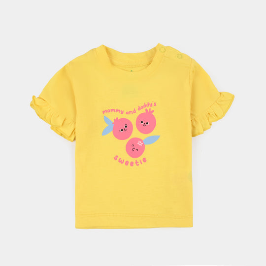 Infant Girls Cotton Jersey 3 Piece Set Hello Sunshine