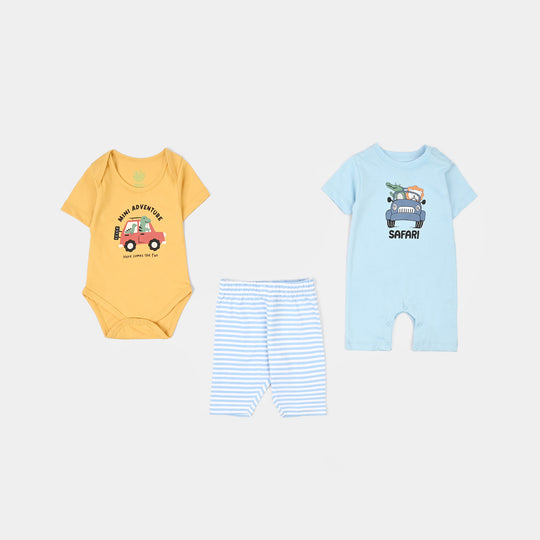 Infant Boys Cotton Jersey 5 Piece Set SAFARI