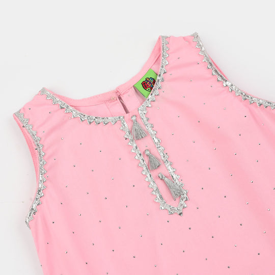 Infant Girls Cotton 2Pcs Noor-E-Adaa-Pink