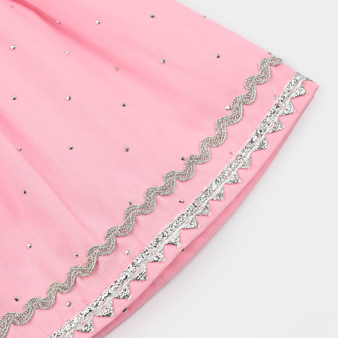 Infant Girls Cotton 2Pcs Noor-E-Adaa-Pink