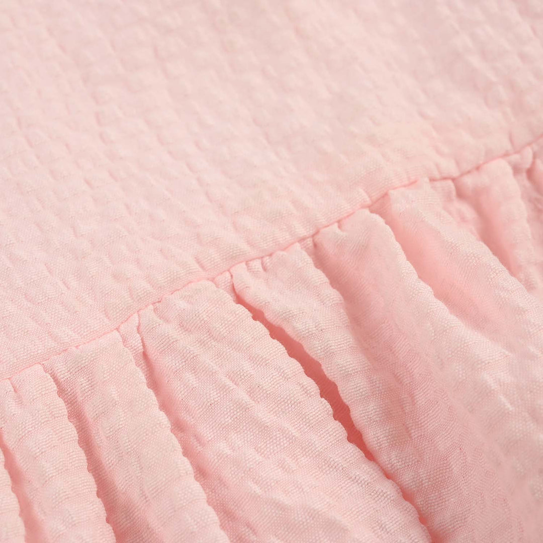 Girls Polyester Casual Top Sea Shell -Baby Pink