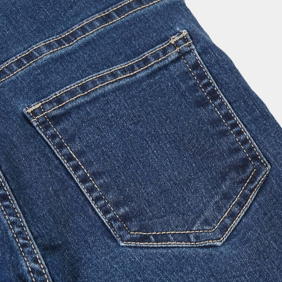 Girls Denim Stretch Pant Basic Slim Fit – Mid Blue