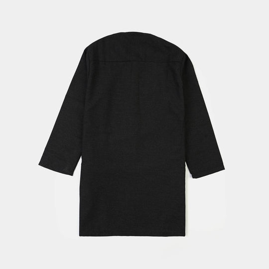 Boys Poly Viscose 3Piece Suit (Black Beauty)