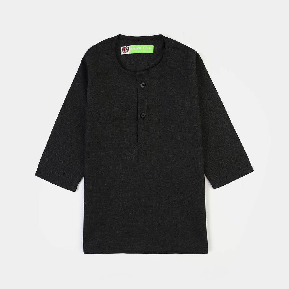 Infant Boys Poly Viscose 3Piece Suit (Beauty)-BLACK