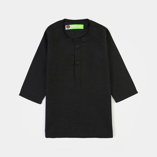 Infant Boys Poly Viscose 3Piece Suit (Beauty)-BLACK