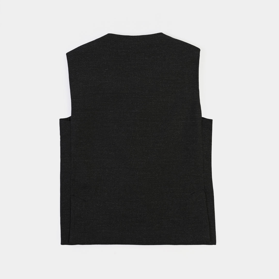 Infant Boys Poly Viscose 3Piece Suit (Beauty)-BLACK