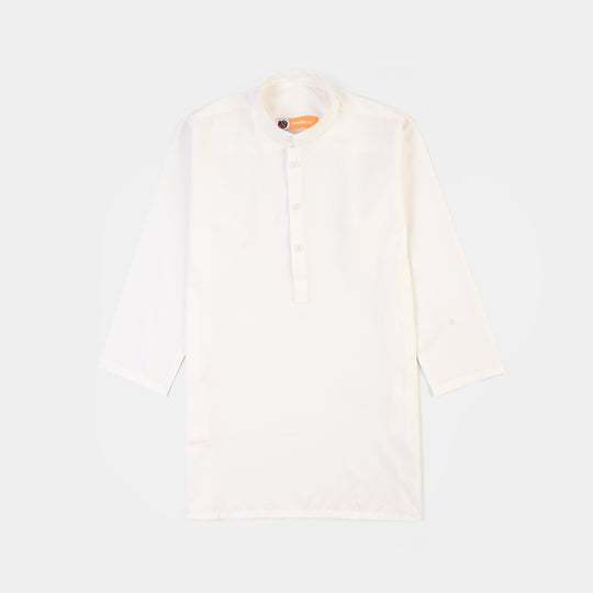Boys Poly Viscose 2Piece Suit (White Basic)