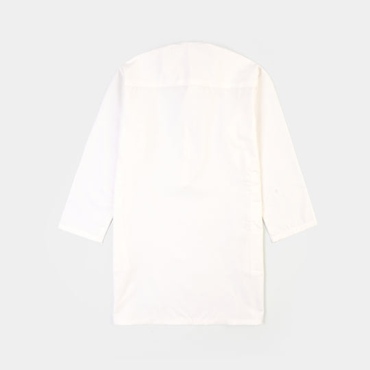 Boys Poly Viscose 2Piece Suit (White Basic)