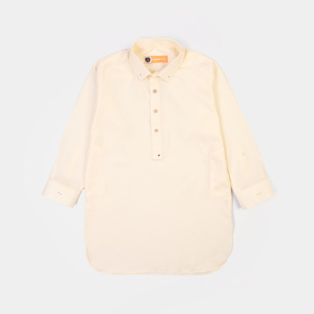 Boys Poly Viscose 2Piece Suit (Antique) - Beige