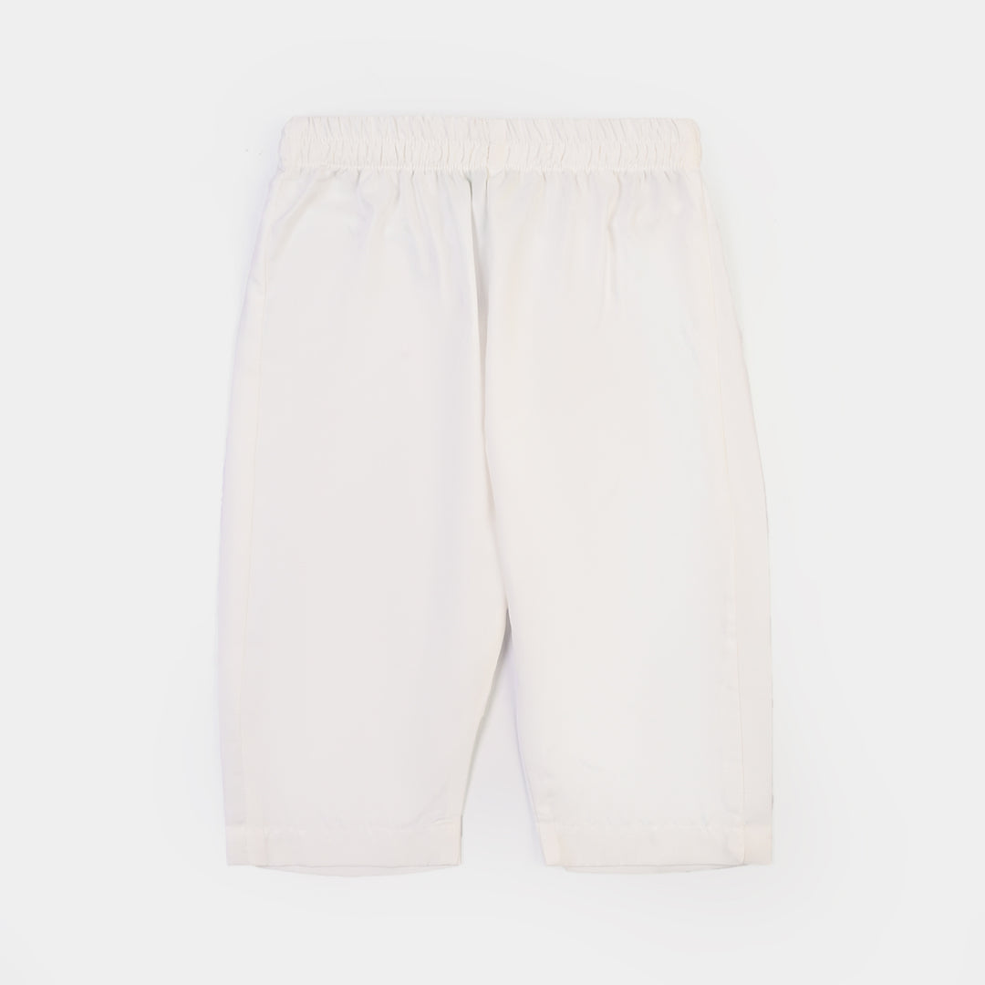 Infant Boys Poly Viscose 2Piece Suit (White Basic)