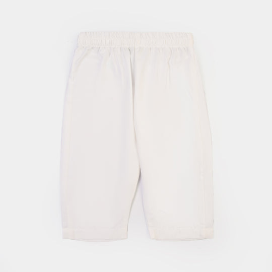 Infant Boys Poly Viscose 2Piece Suit (White Basic)