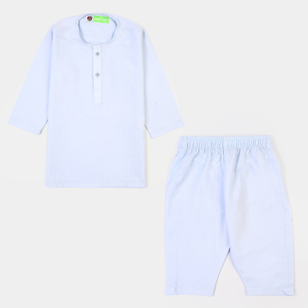 Infant Boys Poly Viscose 2Piece Suit (Basic)-Blue