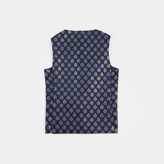 Infant Boys Poly Viscose Waistcoat (Blended) - Blue