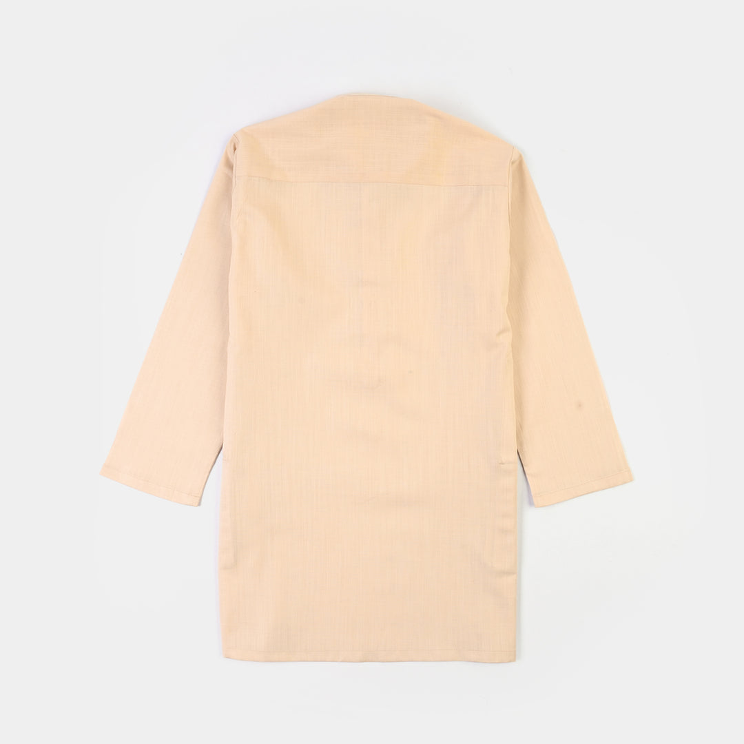 Boys Cotton Slub 3Piece Suit (Peach Punch)