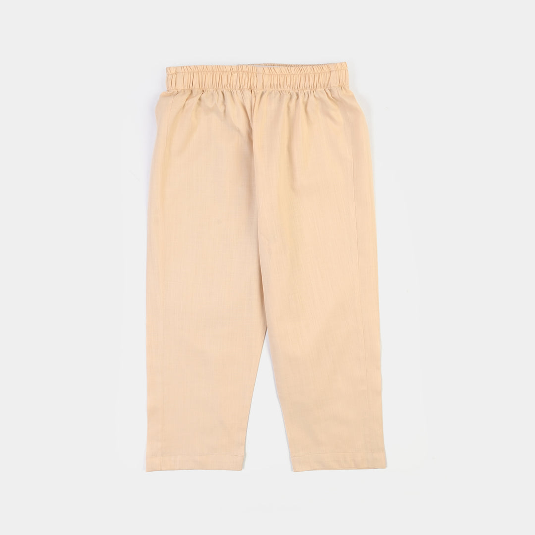 Boys Cotton Slub 3Piece Suit (Peach Punch)