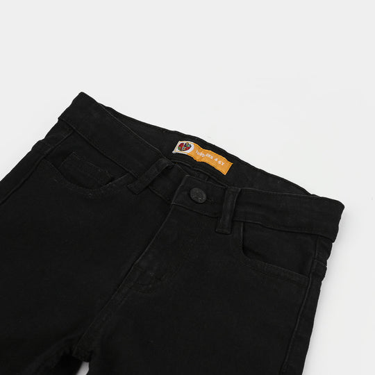 Boys Denim Stretch Pant-BLACK