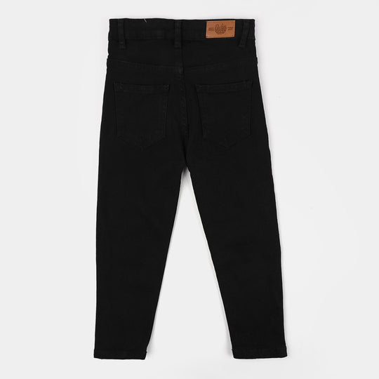 Boys Denim Stretch Pant-BLACK