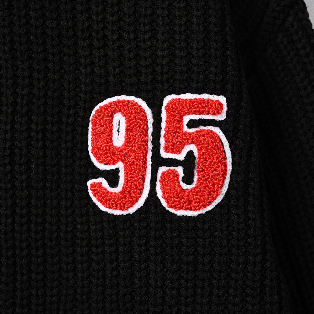 Boys Acrylic Sweater-95-BLACK