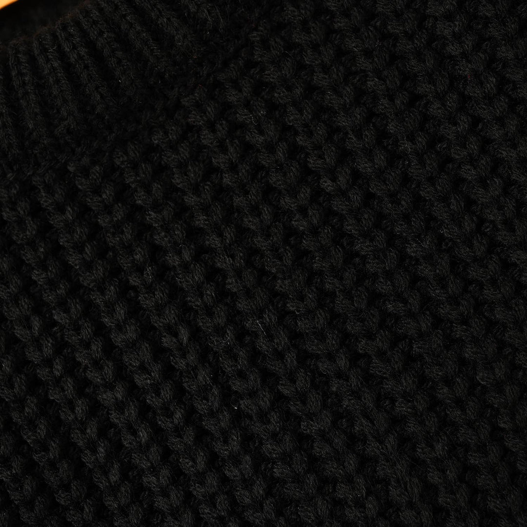 Boys Acrylic Sweater-95-BLACK