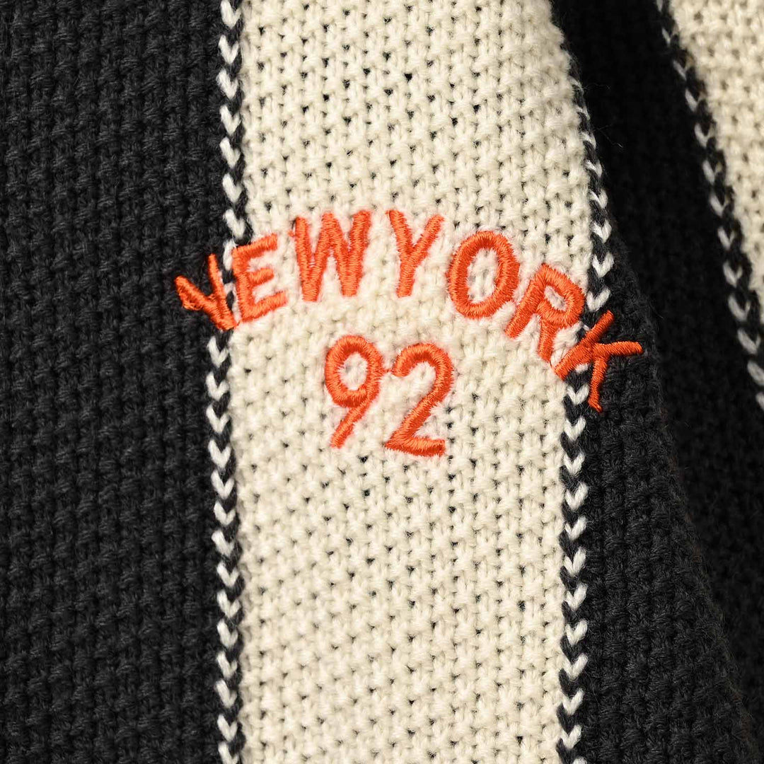 Boys Acrylic Sweater-New York-D.Grey.Off.White