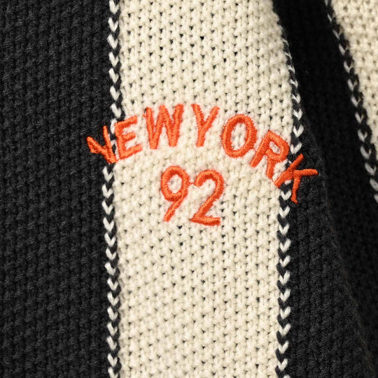 Boys Acrylic Sweater-New York-D.Grey.Off.White