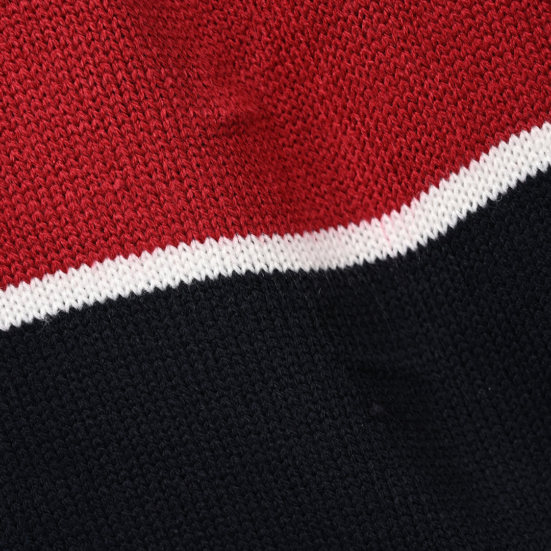 Boys Acrylic Sweater - Red & Blue