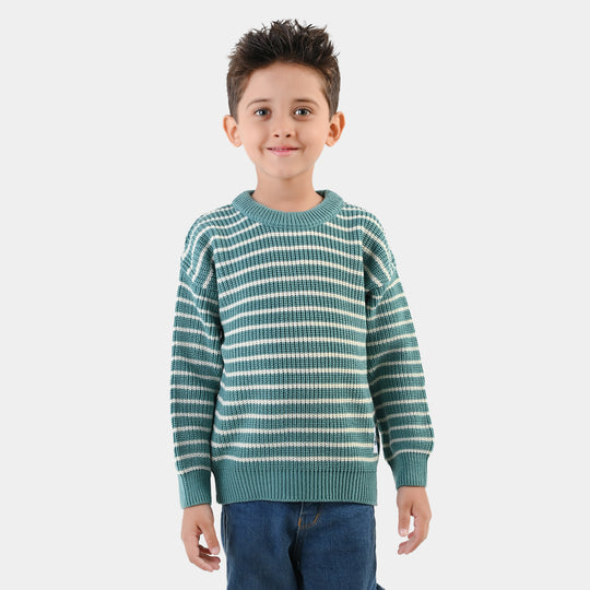 Boys Acrylic Sweater Something New - Green