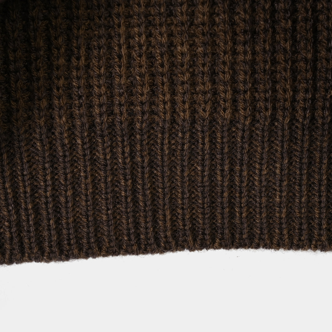 Infant Boys Acrylic Sweater Hug Me- Brown